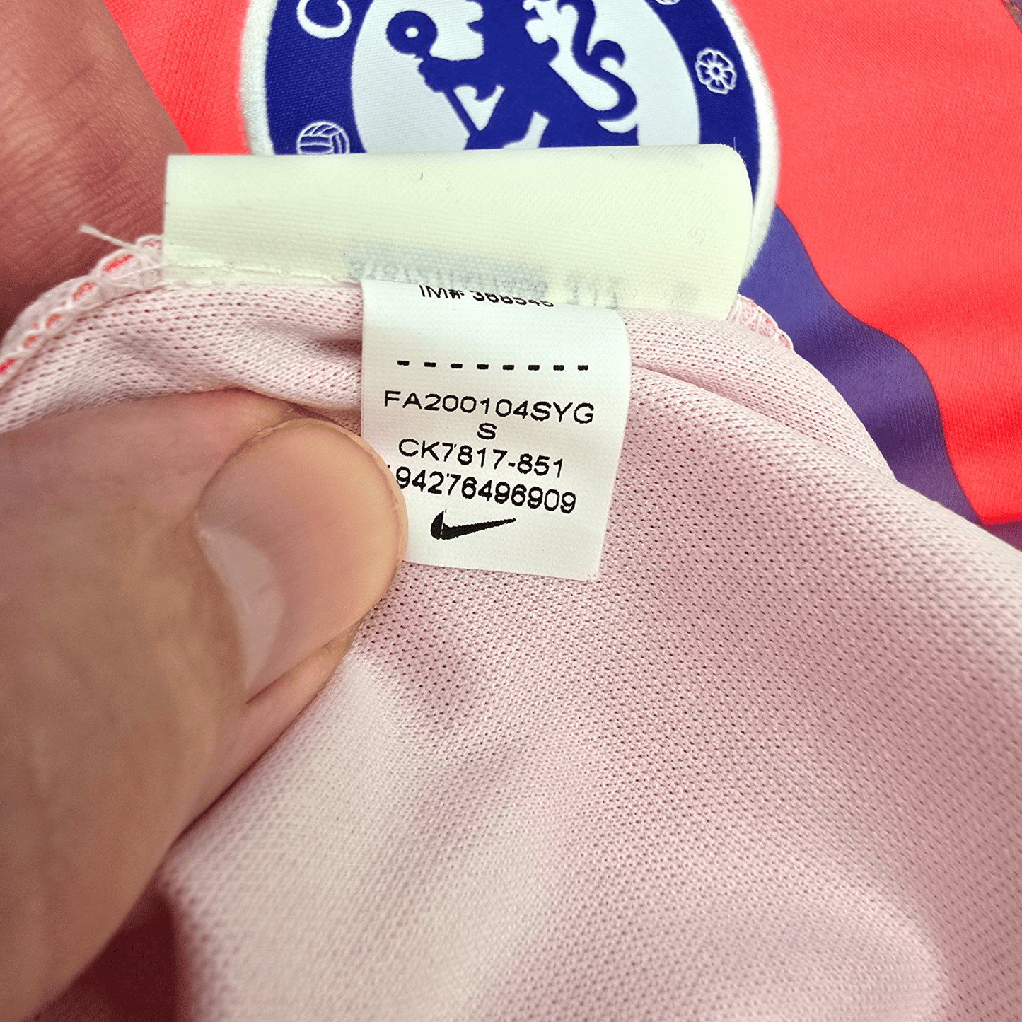 2020/21 Chelsea Third Football Shirt (S) Nike #6 T.Silva
