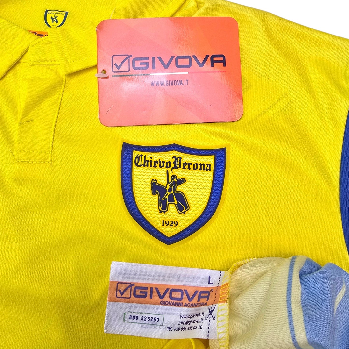 2020/21 Chievo Verona Home Football Shirt (L) Givova (BNWTs)