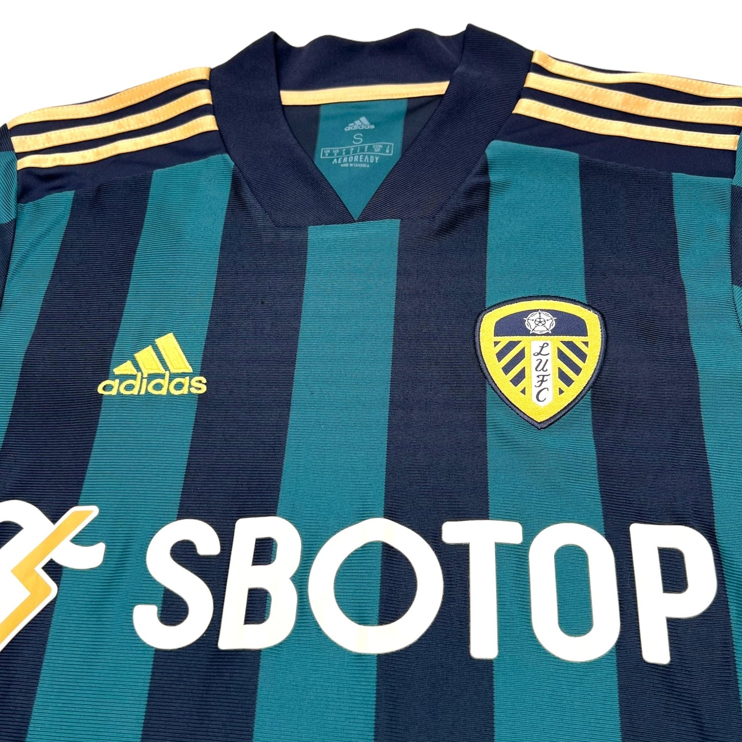 2020/21 Leeds United Away Football Shirt (S) Adidas #9 Bamford
