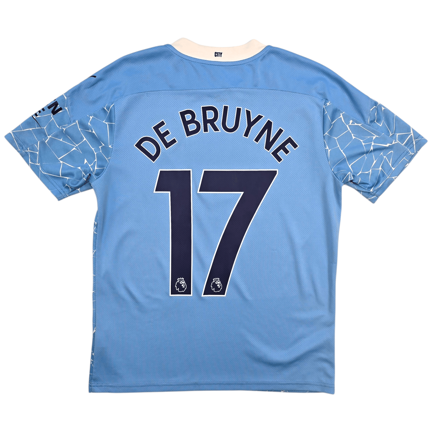2020/21 Manchester City Home Football Shirt (M) Puma #17 De Bruyne