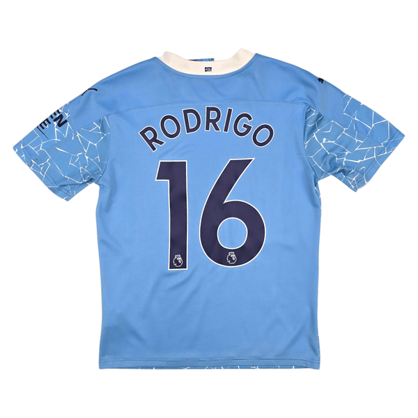 2020/21 Manchester City Home Football Shirt (S) Puma #16 Rodrigo
