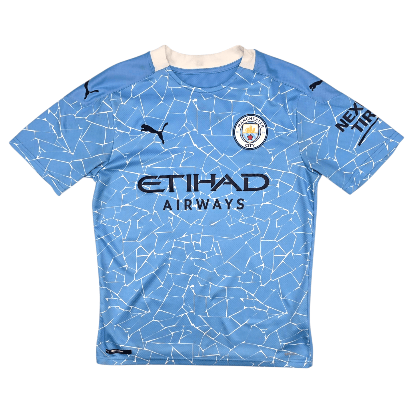2020/21 Manchester City Home Football Shirt (S) Puma #16 Rodrigo