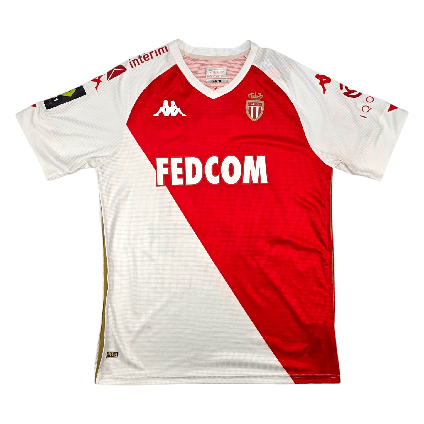 2020/21 Monaco Home Football Shirt (XL) Kappa #44 Fabregas (Player Version)