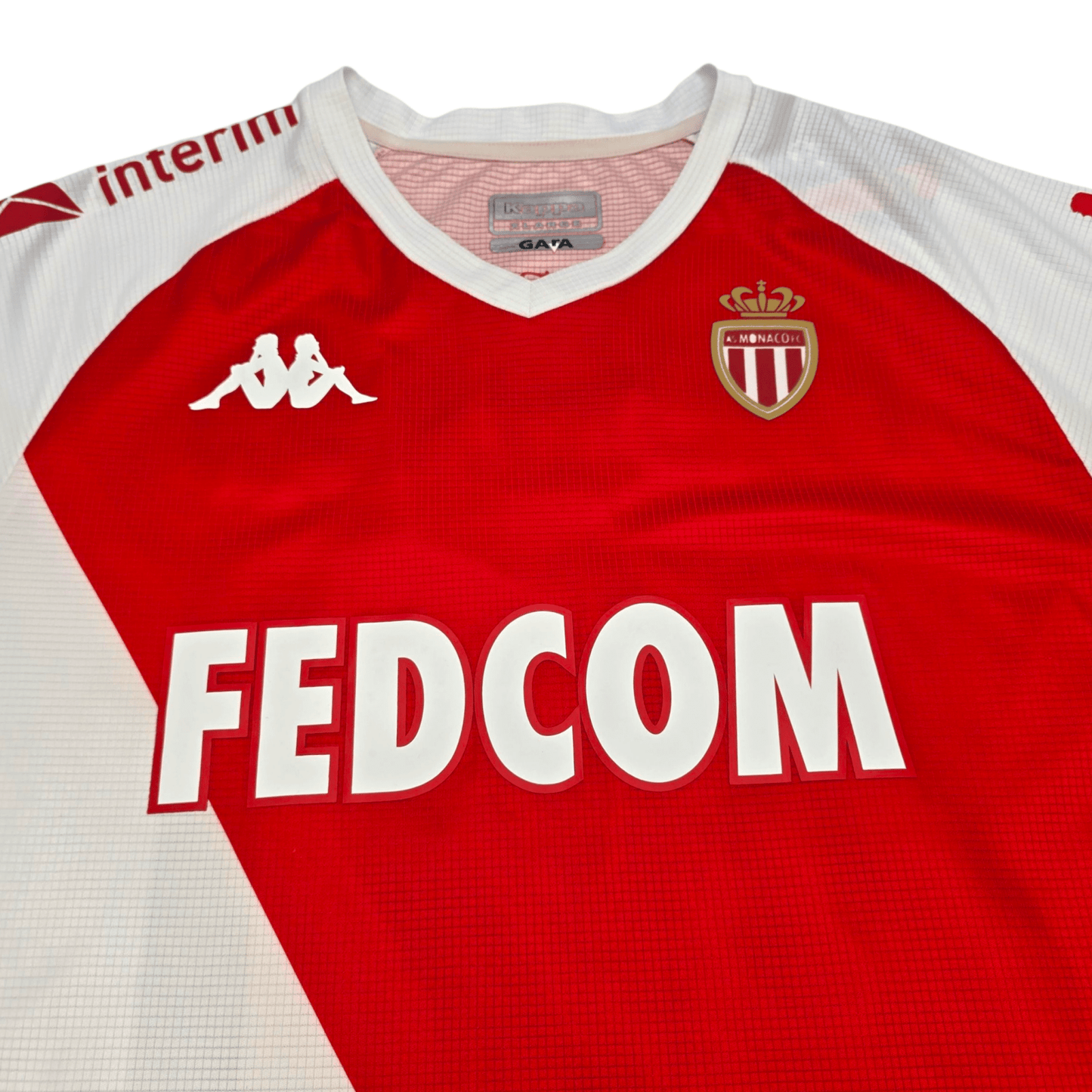 2020/21 Monaco Home Football Shirt (XL) Kappa #44 Fabregas (Player Version)