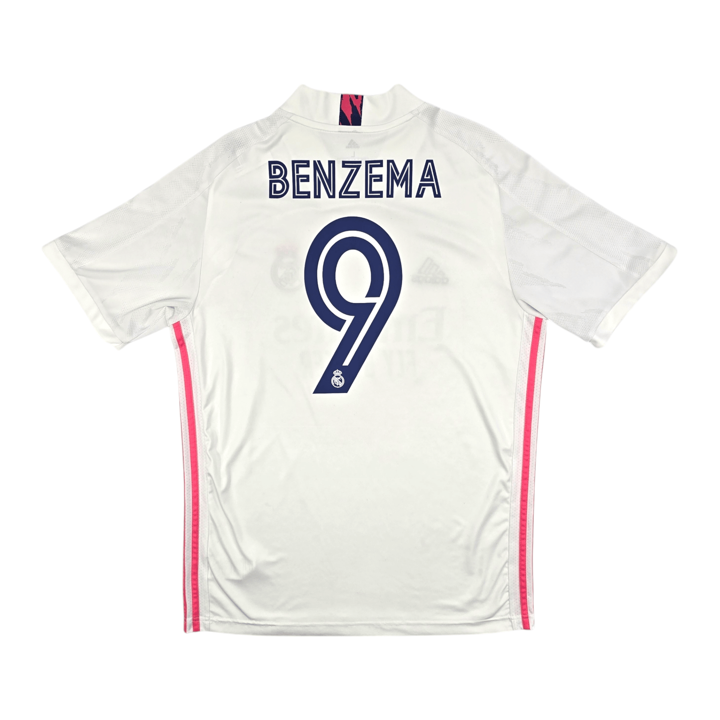 2020/21 Real Madrid Home Football Shirt (L) Adidas #9 Benzema