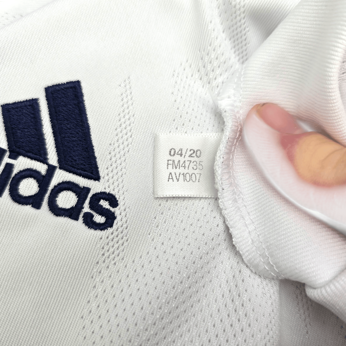 2020/21 Real Madrid Home Football Shirt (S) Adidas #9 Benzema