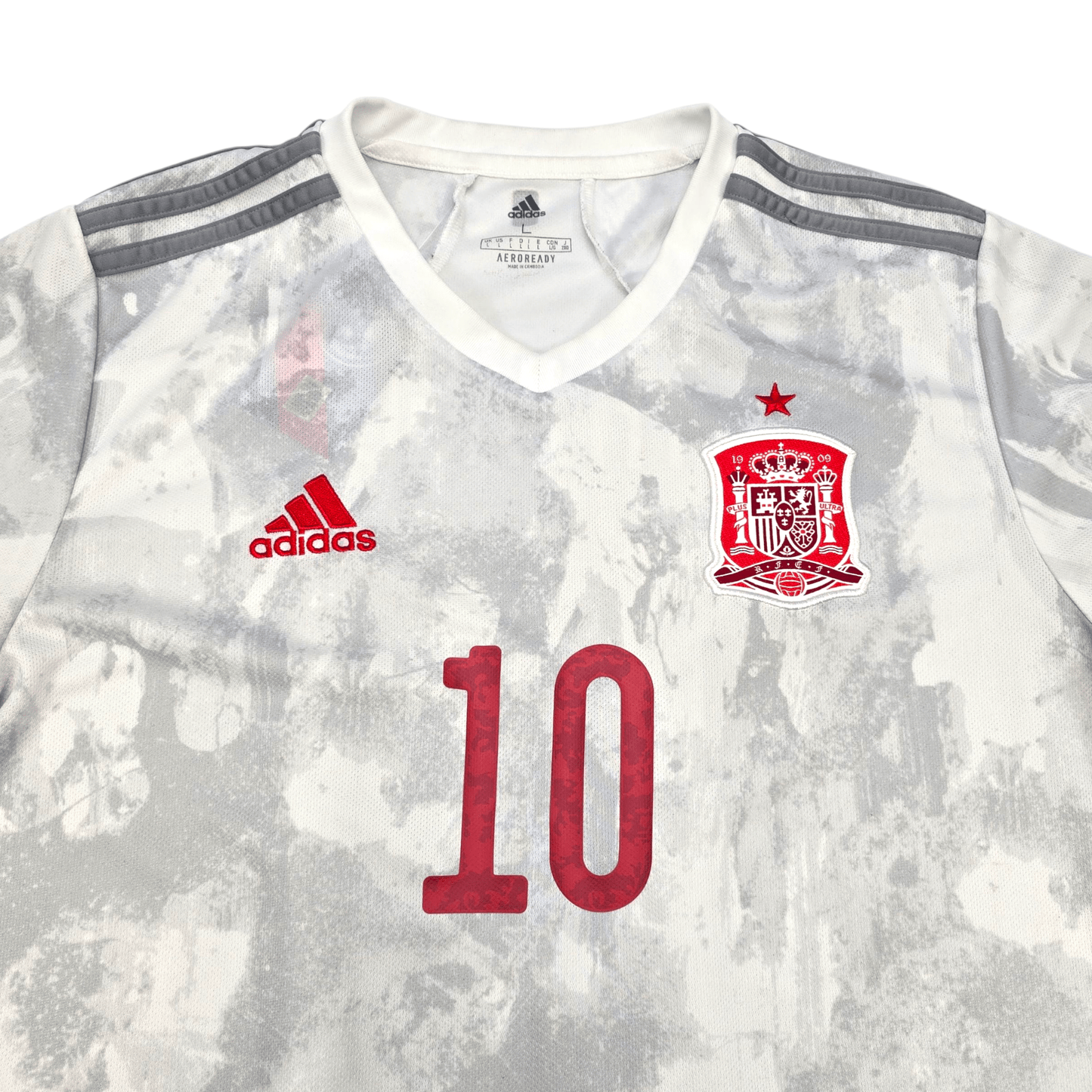 2020/21 Spain Away Football Shirt (L) Adidas #10 Thiago