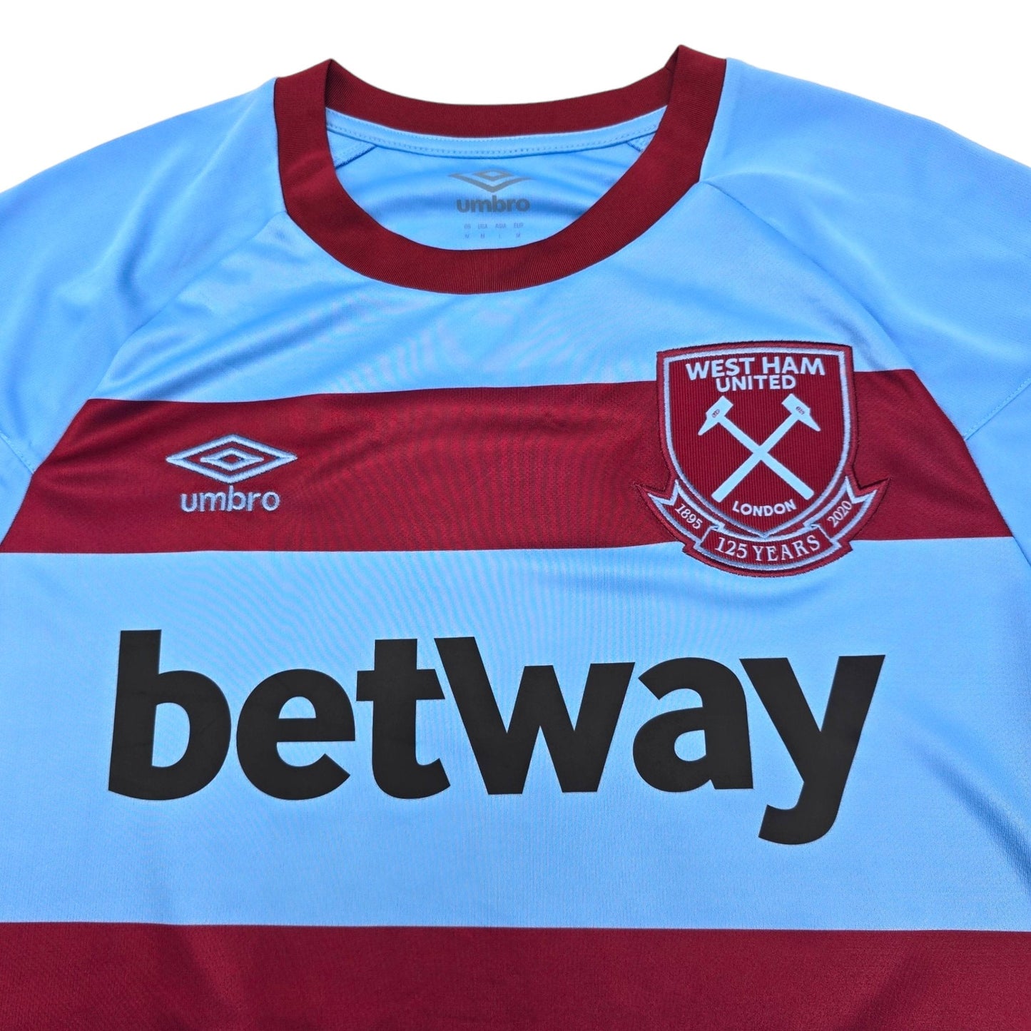 2020/21 West Ham United Away Football Shirt (M) Umbro #41 Rice (BNWTs)