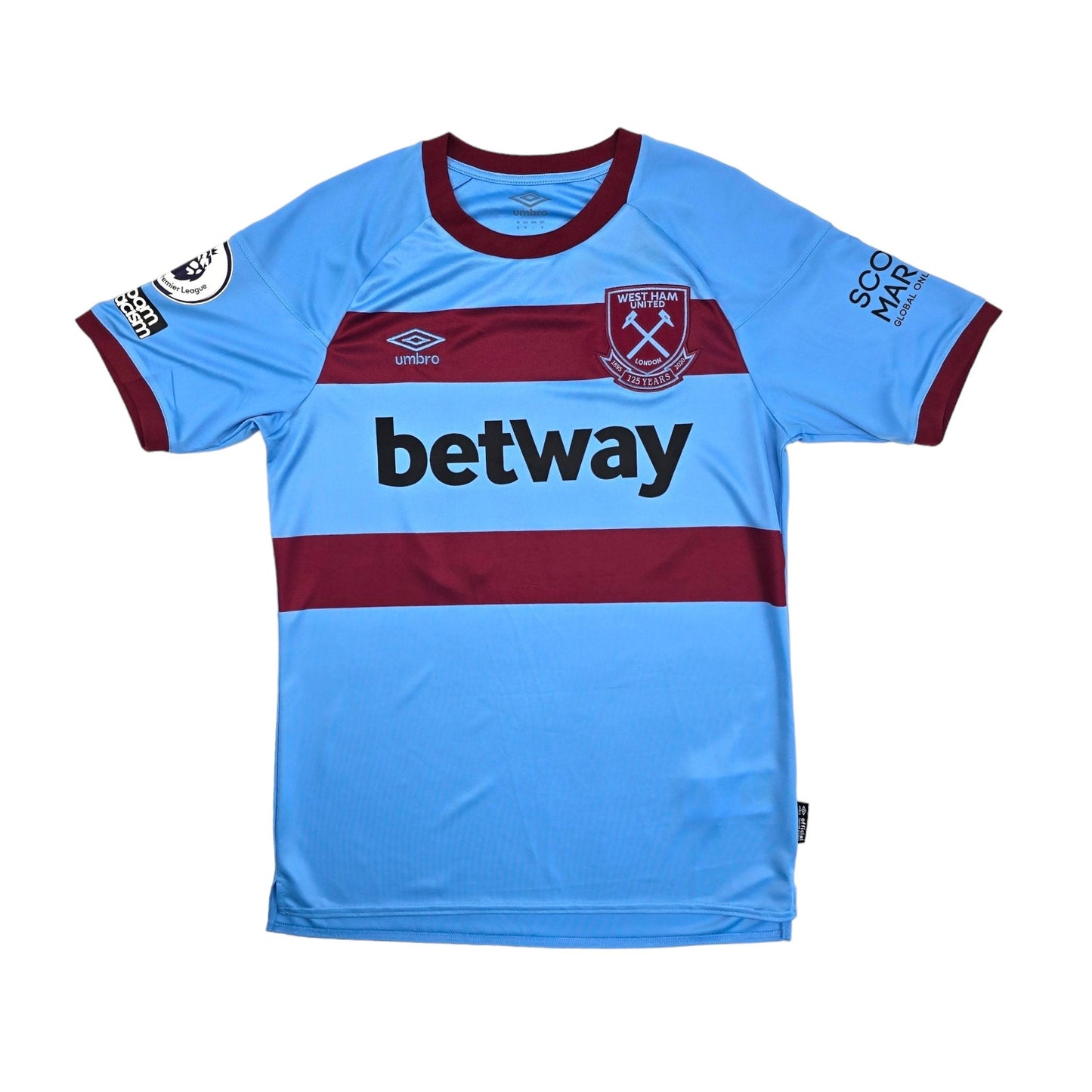 2020/21 West Ham United Away Football Shirt (M) Umbro #41 Rice (BNWTs)