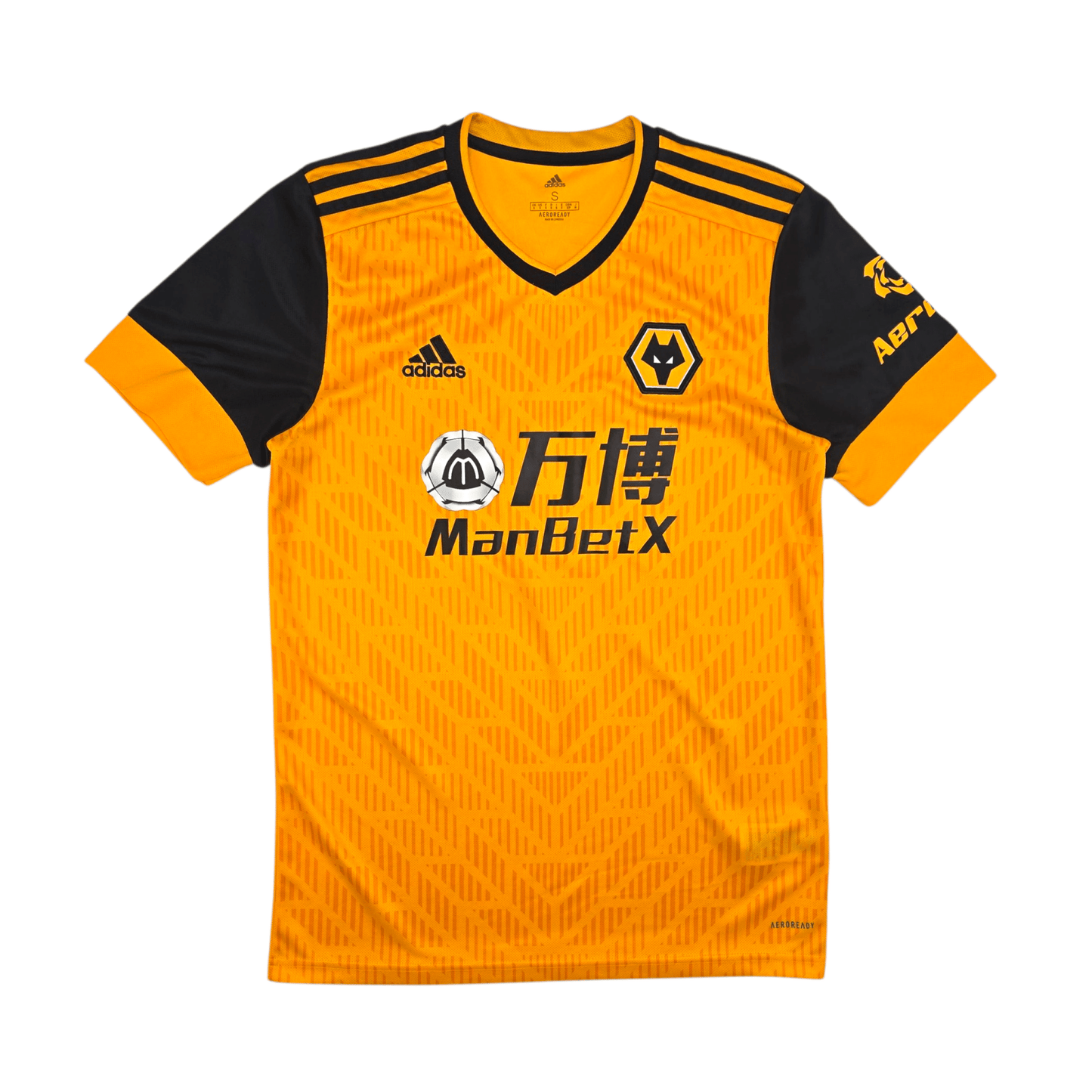 2020/21 Wolverhampton Wanderers Home Football Shirt (S) Adidas #8 Neves