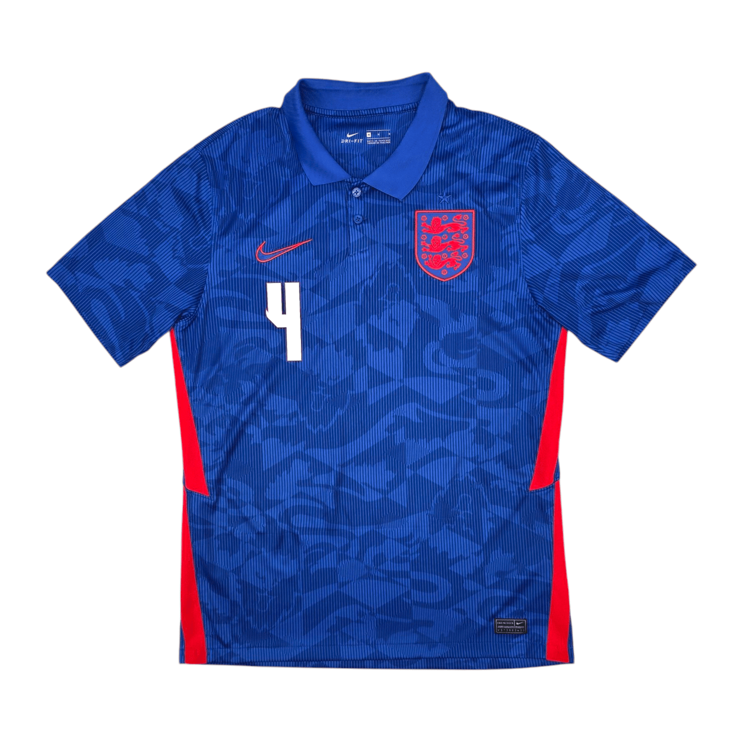 2020/22 England Away Football Shirt (M) Nike #4 Rice