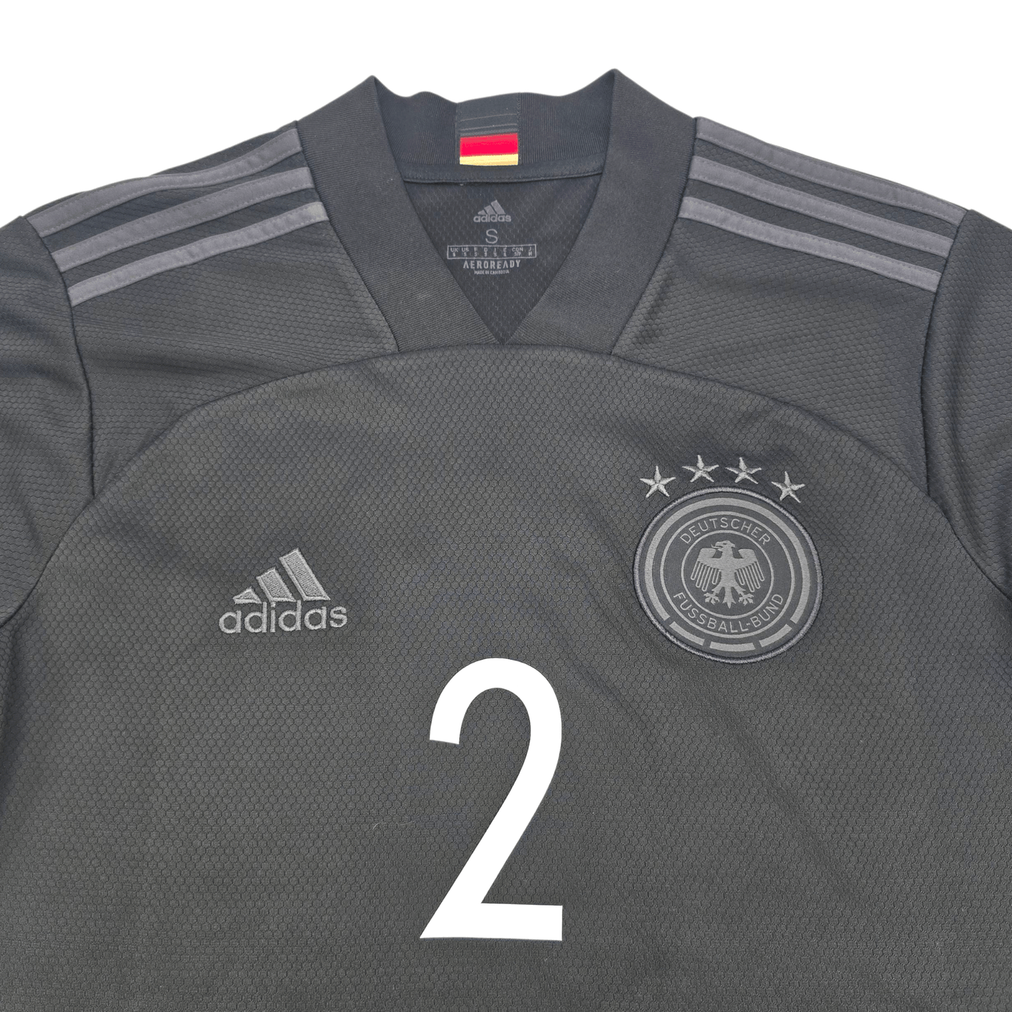 2020/22 Germany Away Football Shirt (S) Adidas #2 Rüdiger