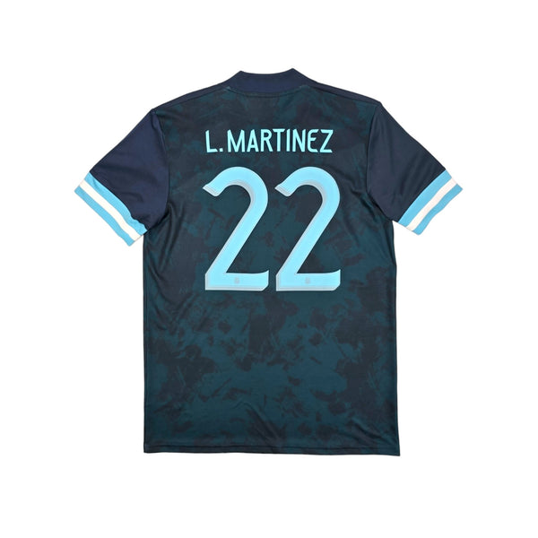 2021/22 Argentina Away Football Shirt (M) Adidas #22 Martinez (WCQ)