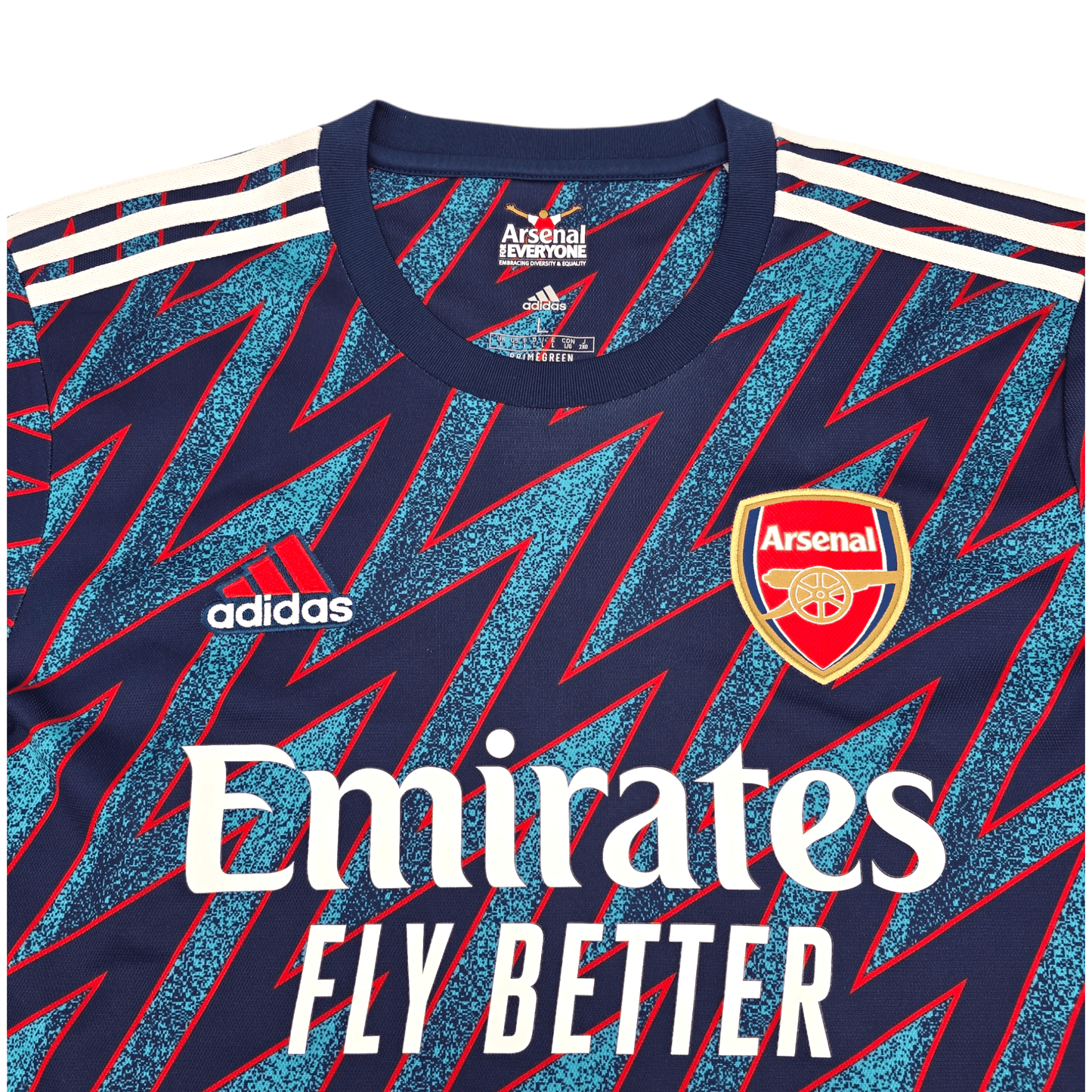 2021/22 Arsenal Third Football Shirt (L) Adidas #8 Ødegaard