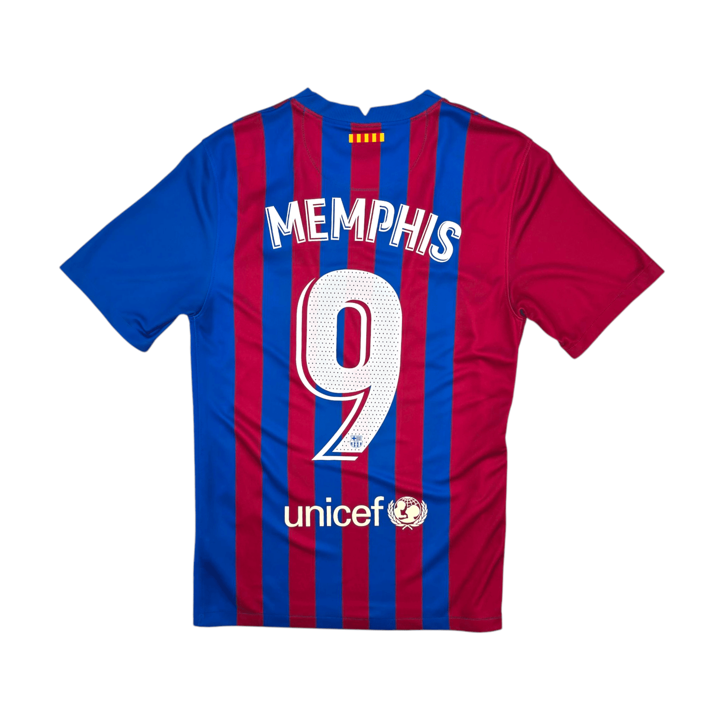 2021/22 Barcelona Home Football Shirt (S) Nike #9 Memphis