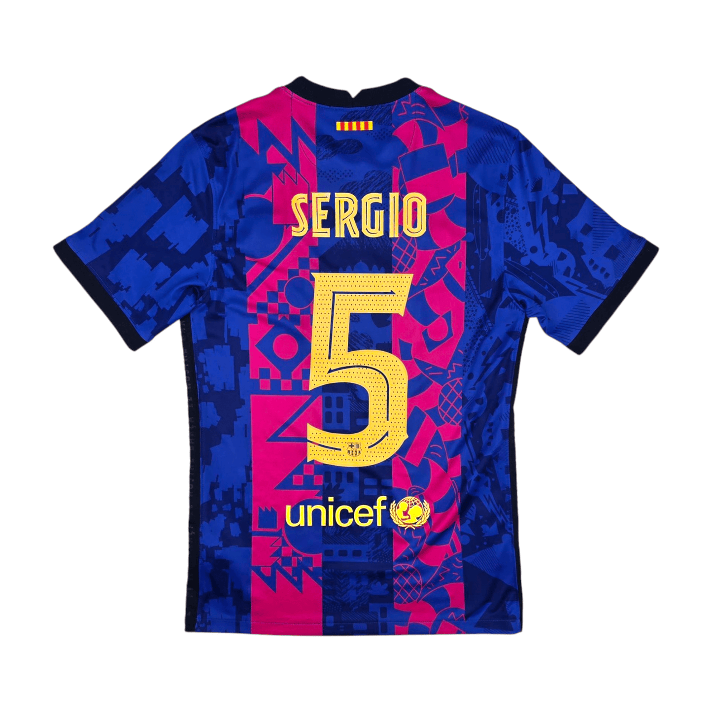 2021/22 Barcelona Third Football Shirt (S) Nike #5 Sergio (Busquets)