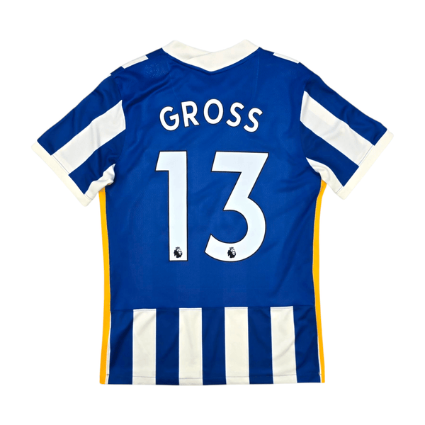 2021/22 Brighton Home Football Shirt (M) Nike #13 Gross