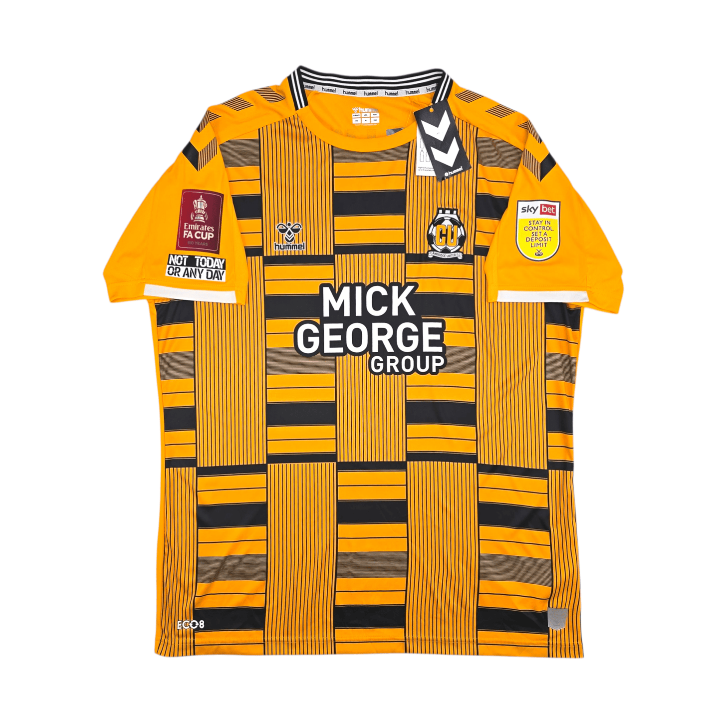 2021/22 Cambridge United Home Football Shirt (2XL) Hummel # 9 Ironside (FA Cup) BNWTs