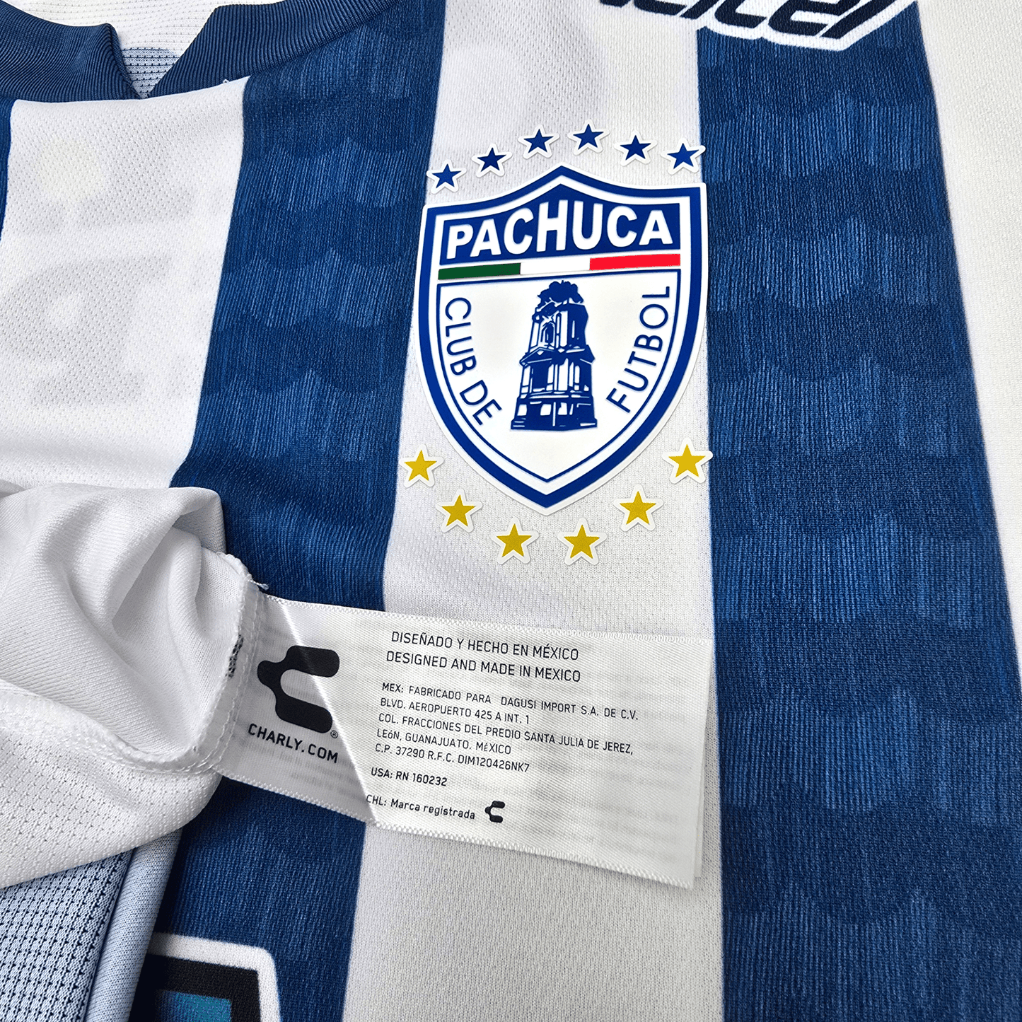 2021/22 CF Pachuca Home Football Shirt (2XL) Charly (BNWTs)