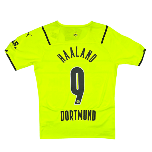 2021/22 Dortmund Home Football Shirt (L) Puma #9 Halland (Cup)