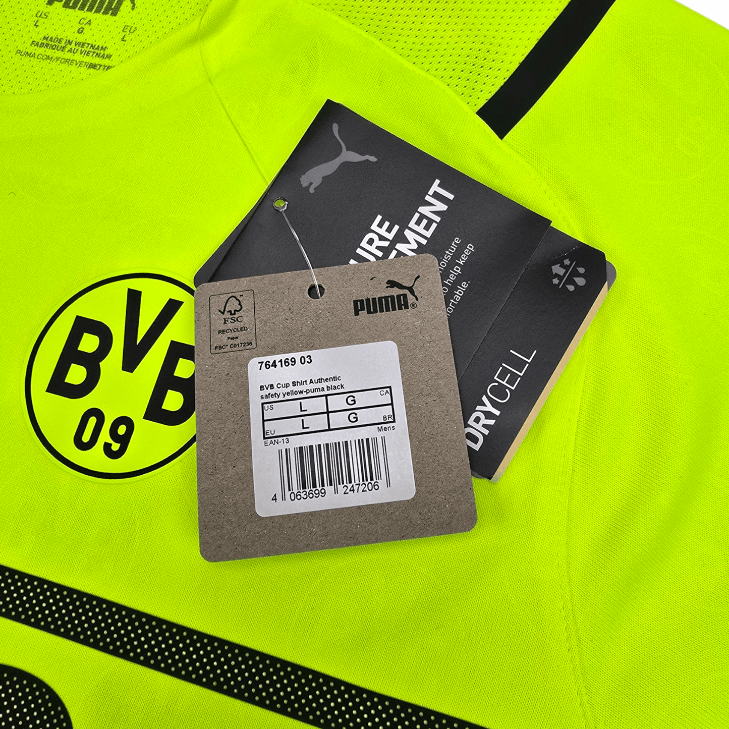 2021/22 Dortmund Home Football Shirt (L) Puma #9 Halland (Cup)