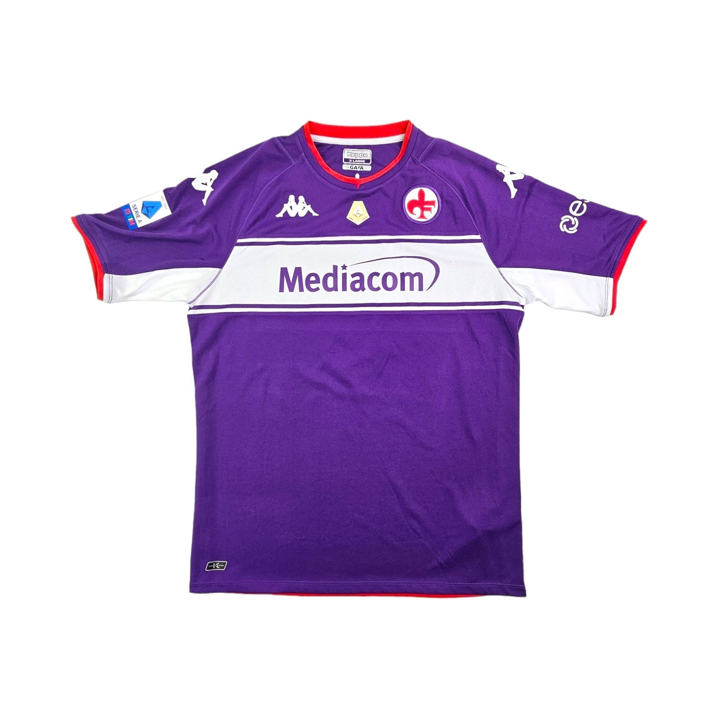 2021/22 Fiorentina Home Football Shirt (XL) Kappa #9 Vlahovic