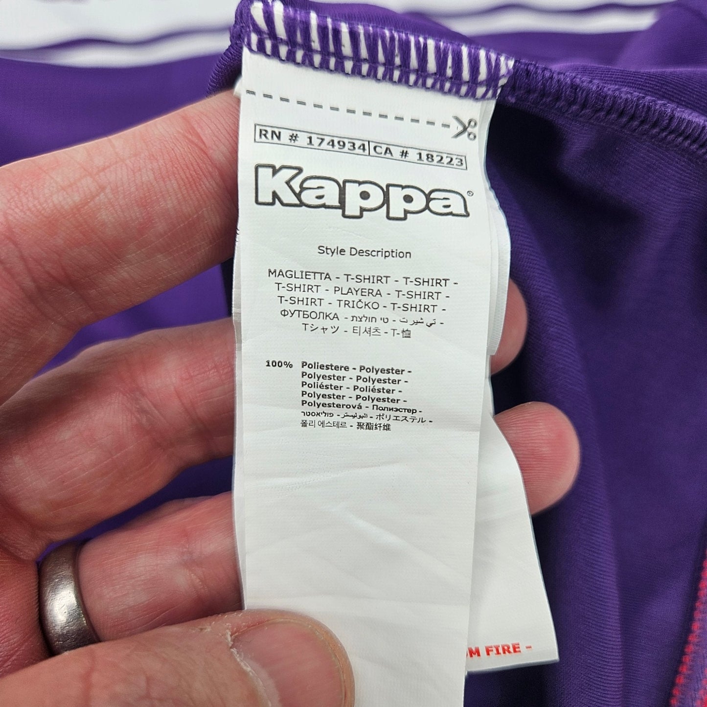 2021/22 Fiorentina Home Football Shirt (XL) Kappa #9 Vlahovic