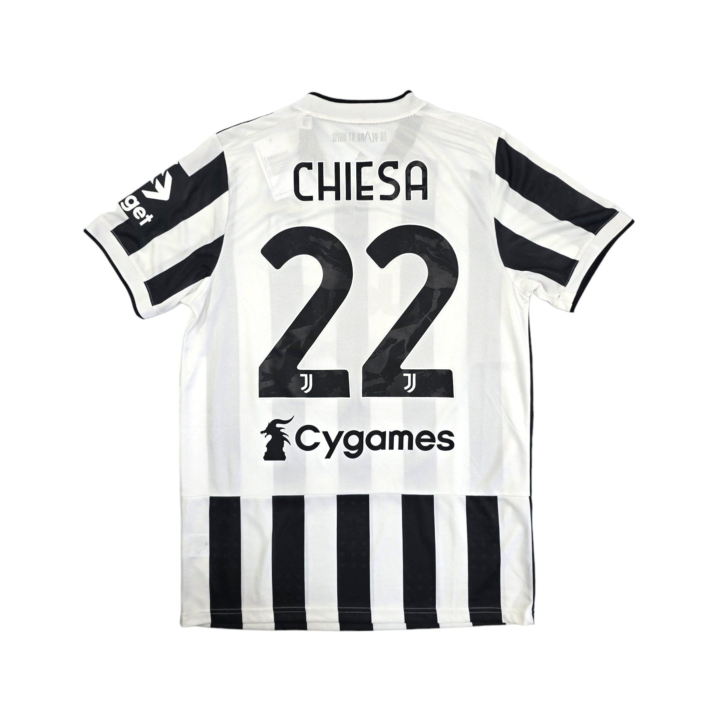 2021/22 Juventus Home Football Shirt (M) Adidas #22 Chiesa