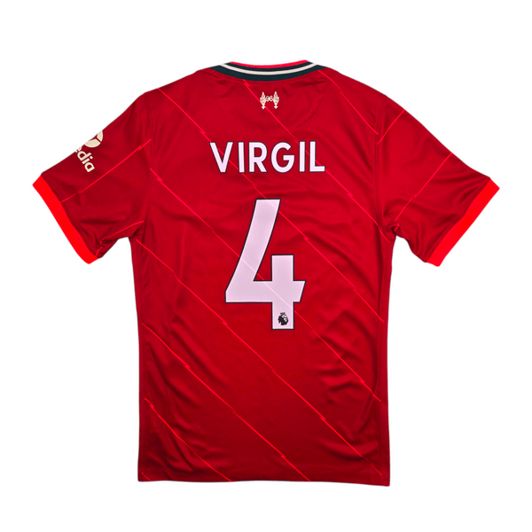 2021/22 Liverpool Home Football Shirt (S) Nike #4 Virgil