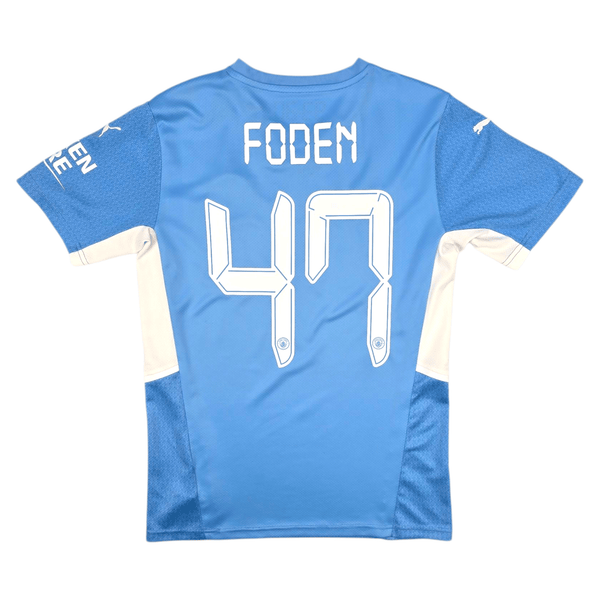 2021/22 Manchester City Home Football Shirt (S) Puma #47 Foden