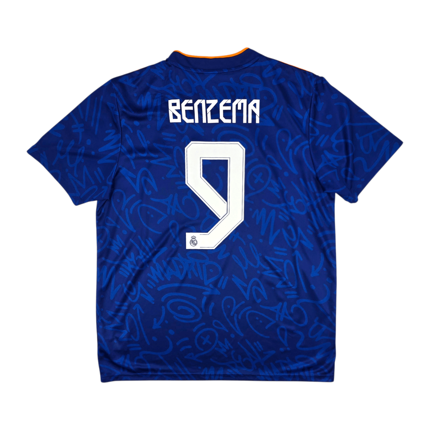 2021/22 Real Madrid Away Football Shirt (XL) Adidas #9 Benzema
