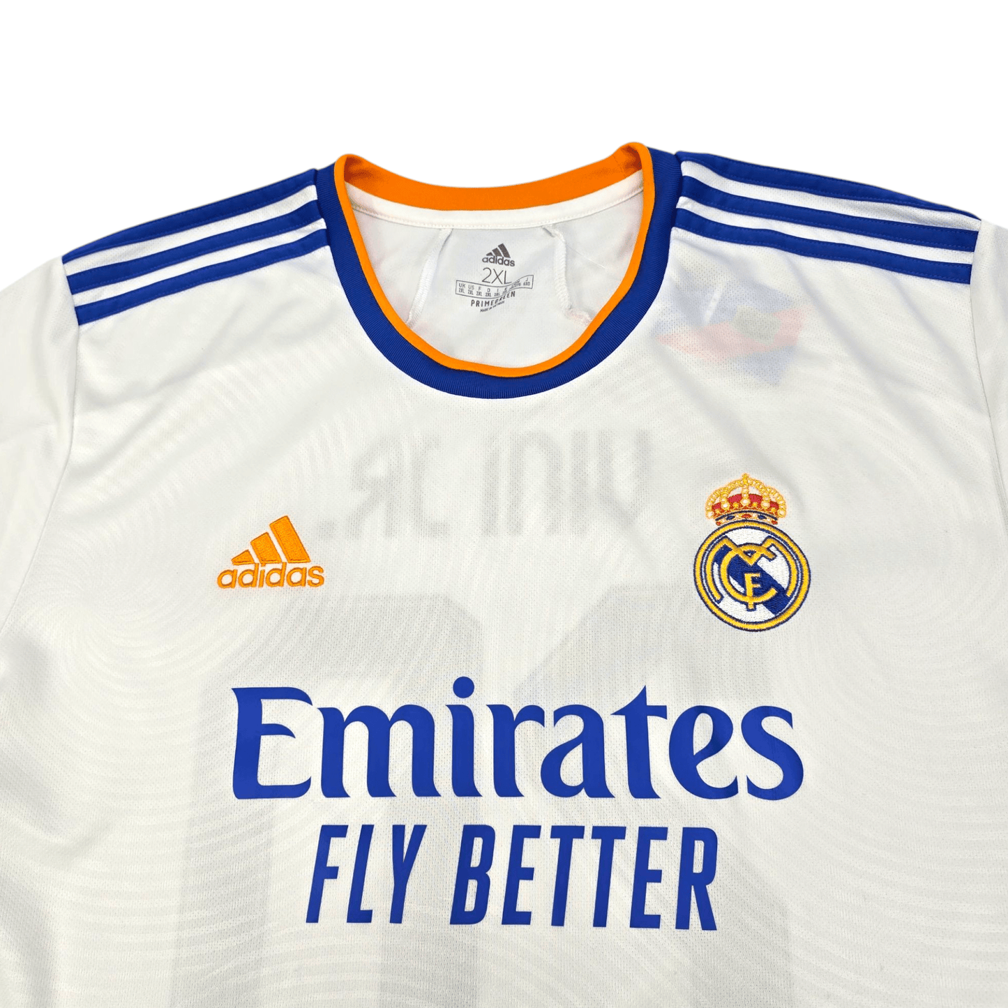 2021/22 Real Madrid Home Football Shirt (2XL) Adidas #20 Vini Jr.