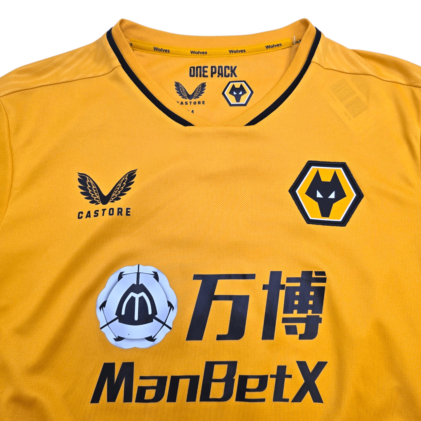 2021/22 Wolverhampton Wanderers Home Football Shirt (M) Castore #7 Neto