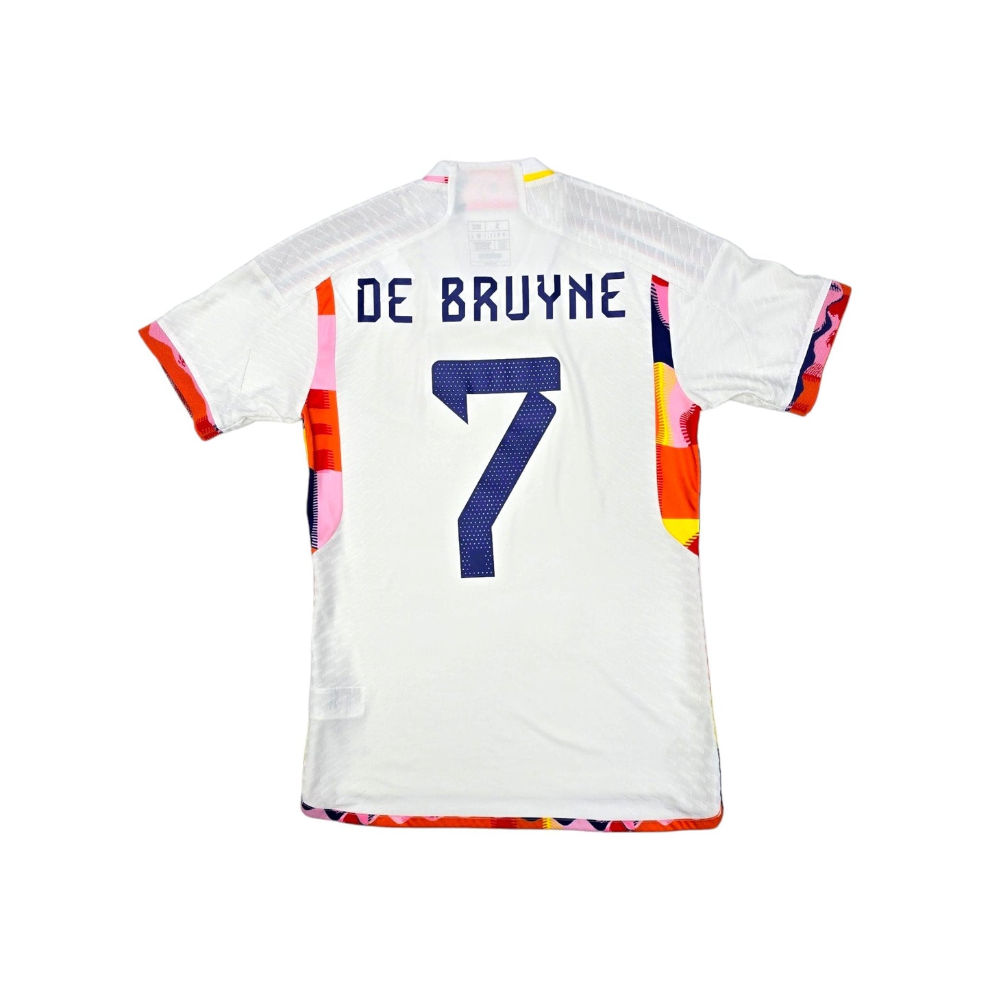 2022 Belgium Away Football Shirt (S) Adidas #7 De Bruyne (Player Version/Authentic)