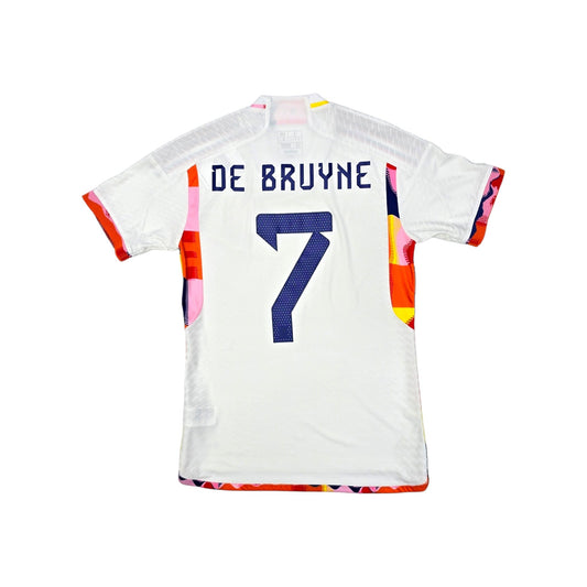 2022 Belgium Away Football Shirt (S) Adidas #7 De Bruyne (Player Version/Authentic)