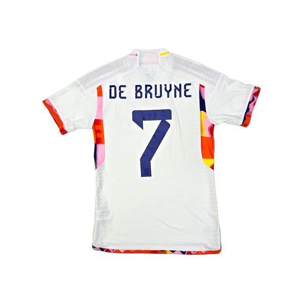 2022 Belgium Away Football Shirt (S) Adidas #7 De Bruyne (Player Version/Authentic)