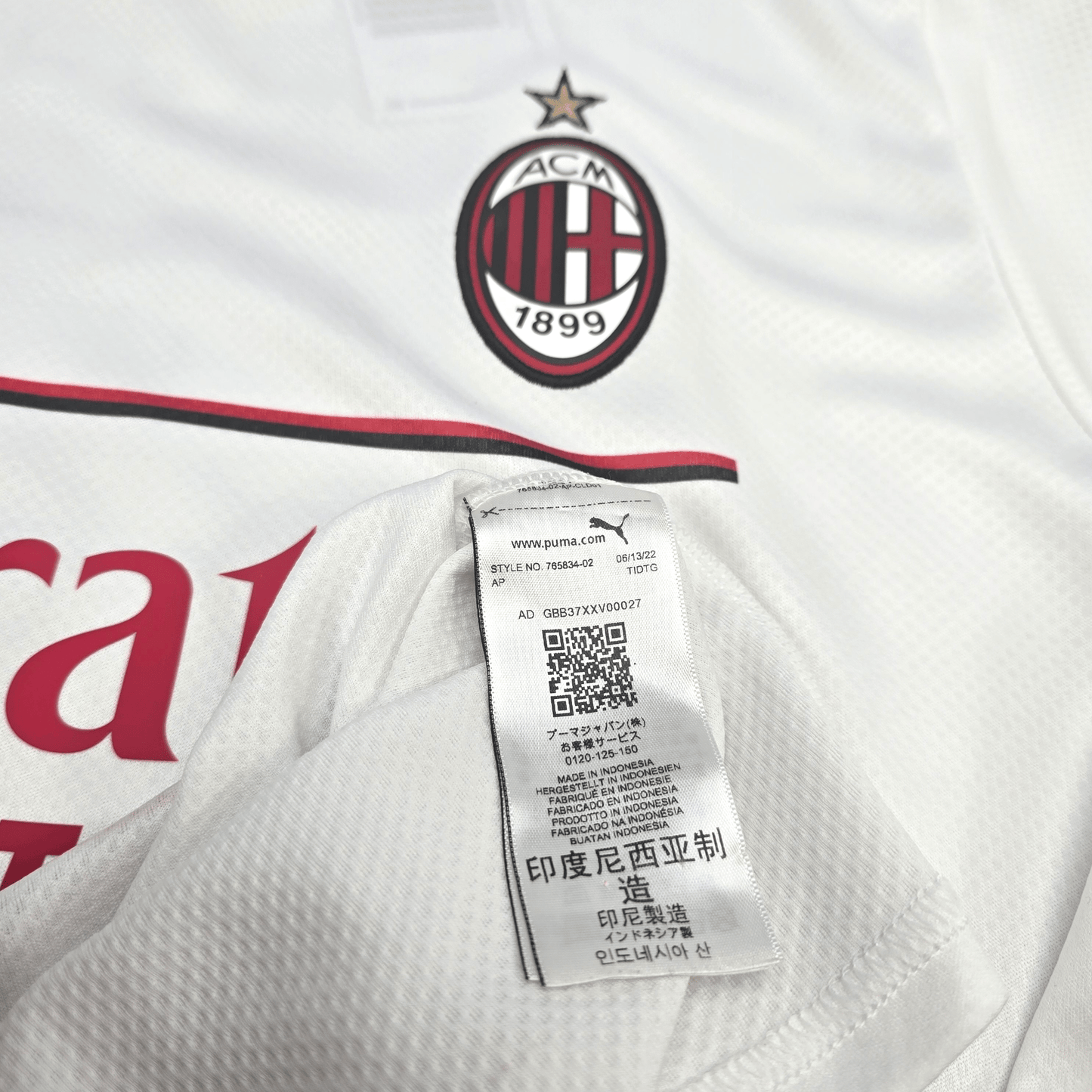 2022/23 AC Milan Away Football Shirt (M) Puma #17 R. Leão