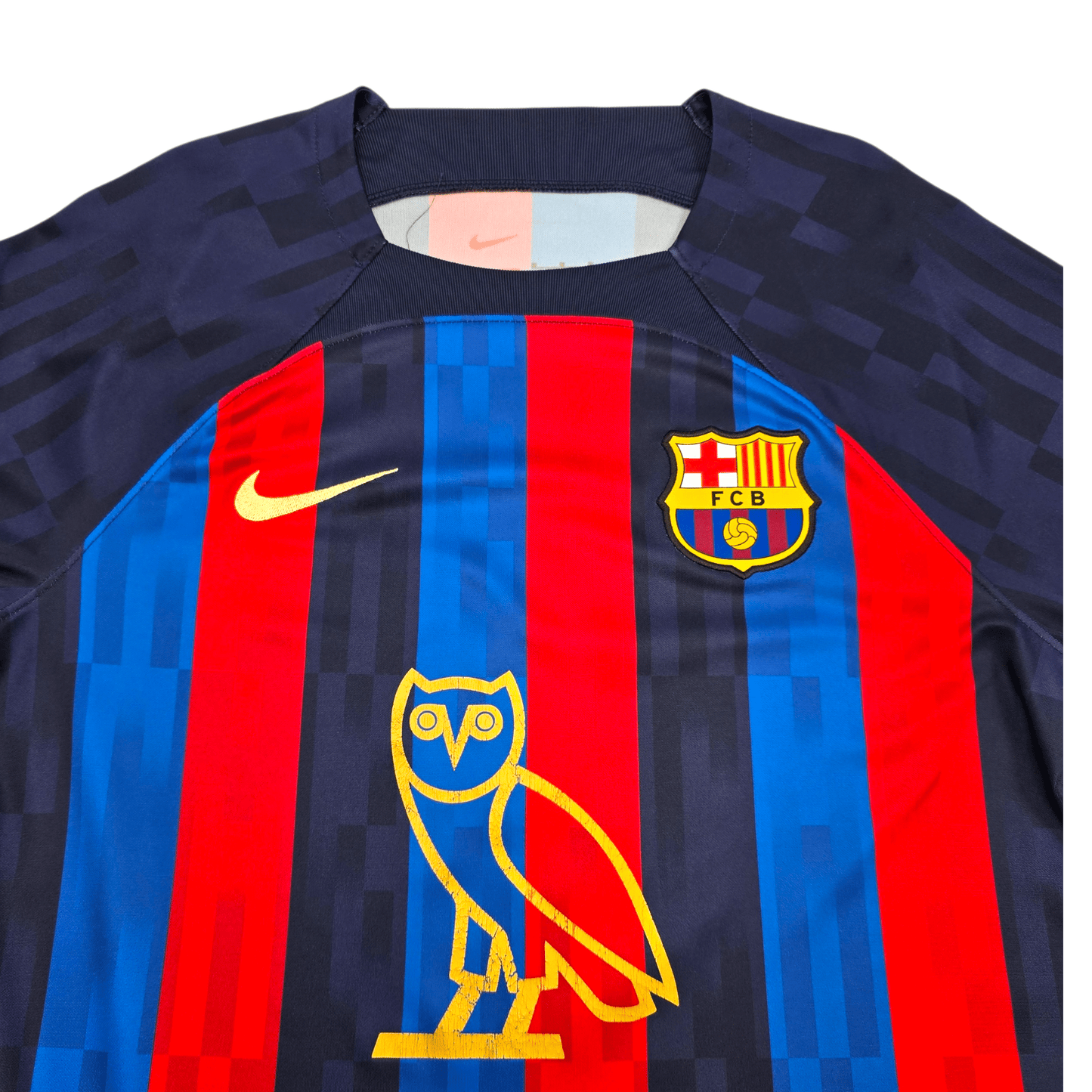 2022/23 Barcelona Home Football Shirt (M) Nike #7 O.Dembele (OVO Drake)