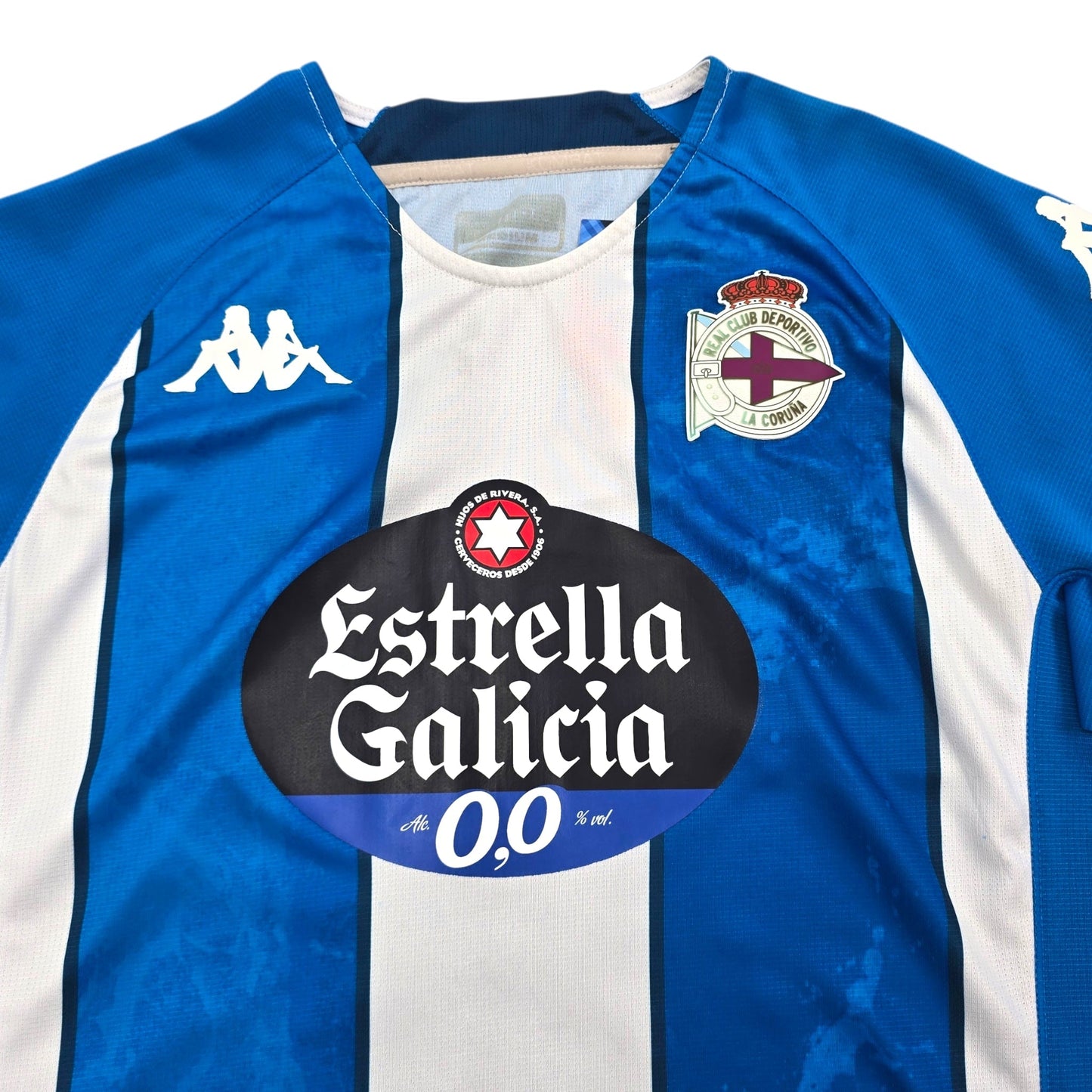 2022/23 Deportivo La Coruna Home Football Shirt (M) Kappa #4 Alex.B