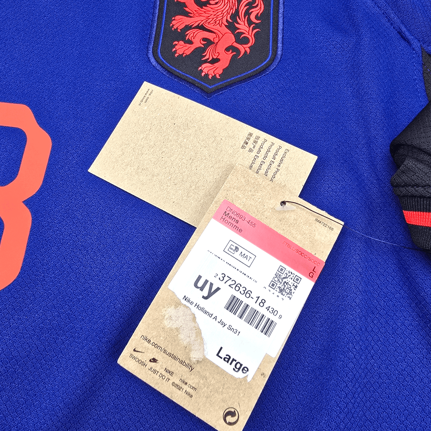 2022/23 Holland Away Football Shirt (L) Nike #8 Gakpo (BNWTs)