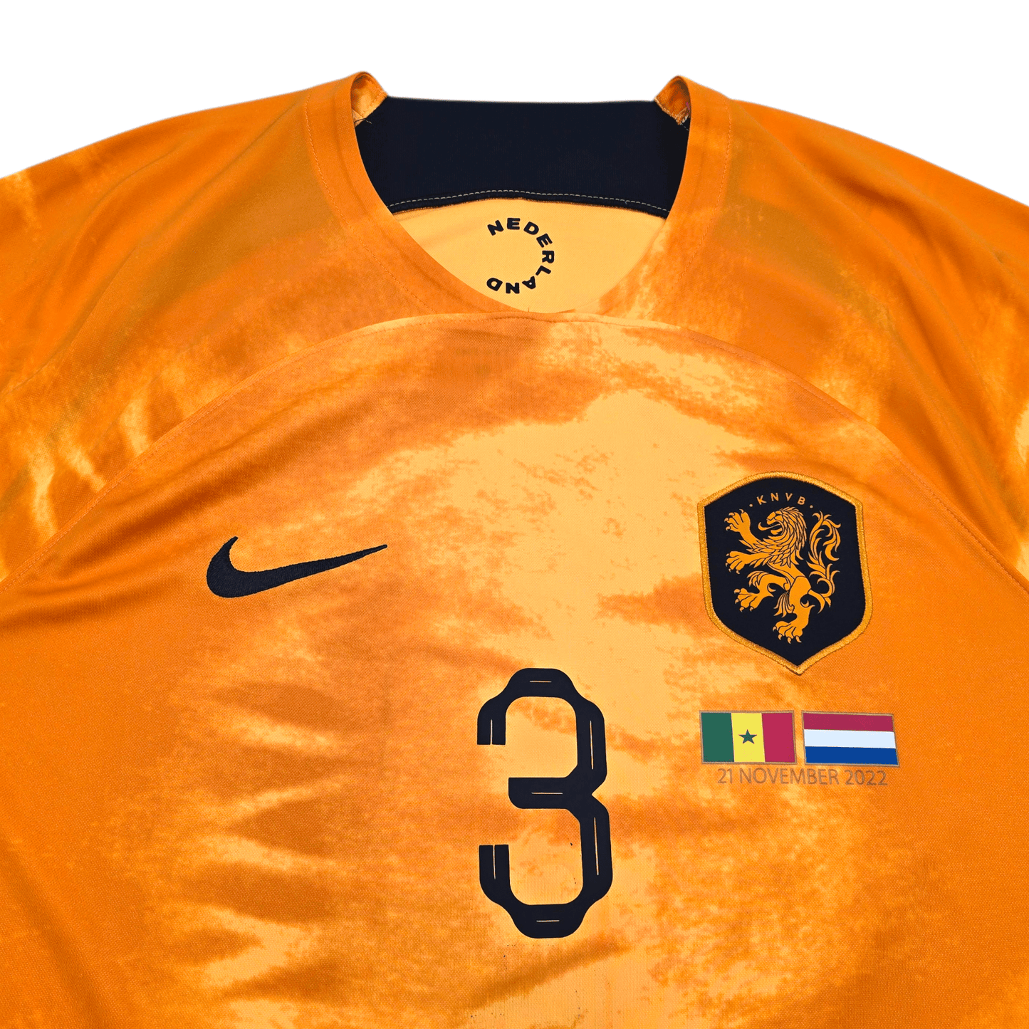 2022/23 Holland Home Football Shirt (XL) Nike #3 De Ligt