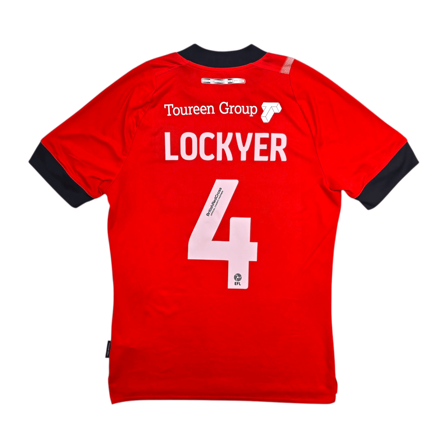 2022/23 Luton Town Home Football Shirt (M) Umbro #4 Lockyer