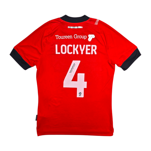2022/23 Luton Town Home Football Shirt (M) Umbro #4 Lockyer