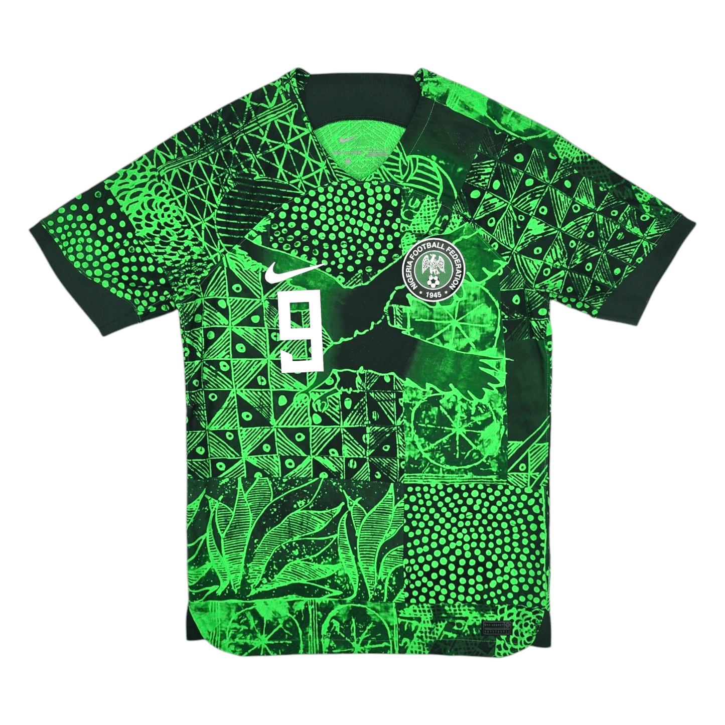 2022/23 Nigeria Home Football Shirt (S) Nike #9 Osimhen (Player Version)