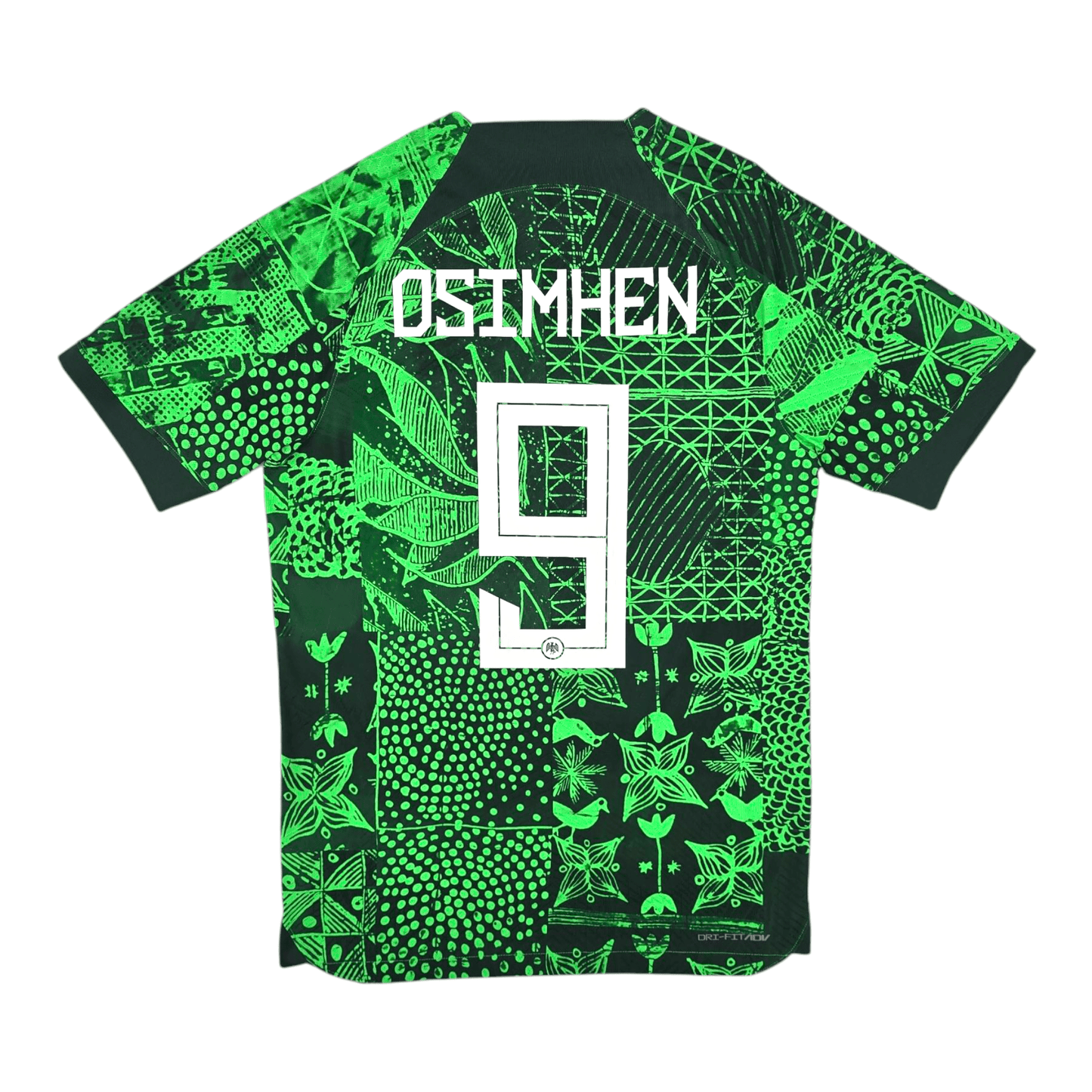 2022/23 Nigeria Home Football Shirt (S) Nike #9 Osimhen (Player Version)
