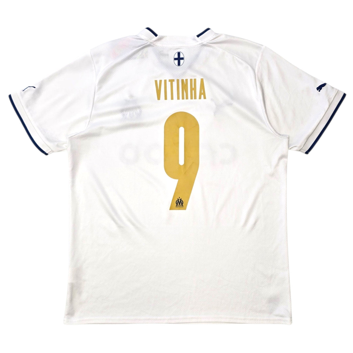 2022/23 Olympique Marseille Home Football Shirt (L) Puma #9 Vitinha