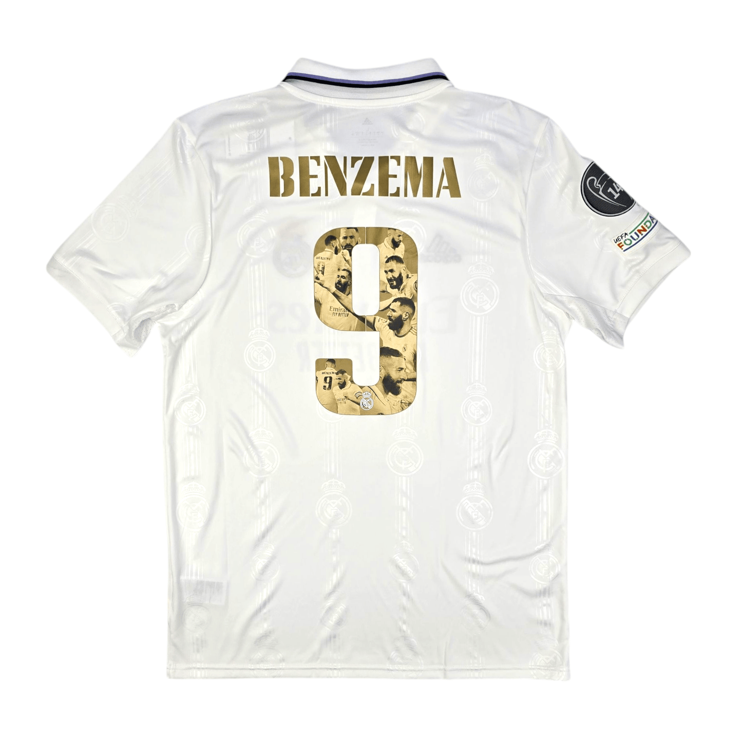 2022/23 Real Madrid Home Football Shirt (L) Adidas #9 Benzema (BNWTs)
