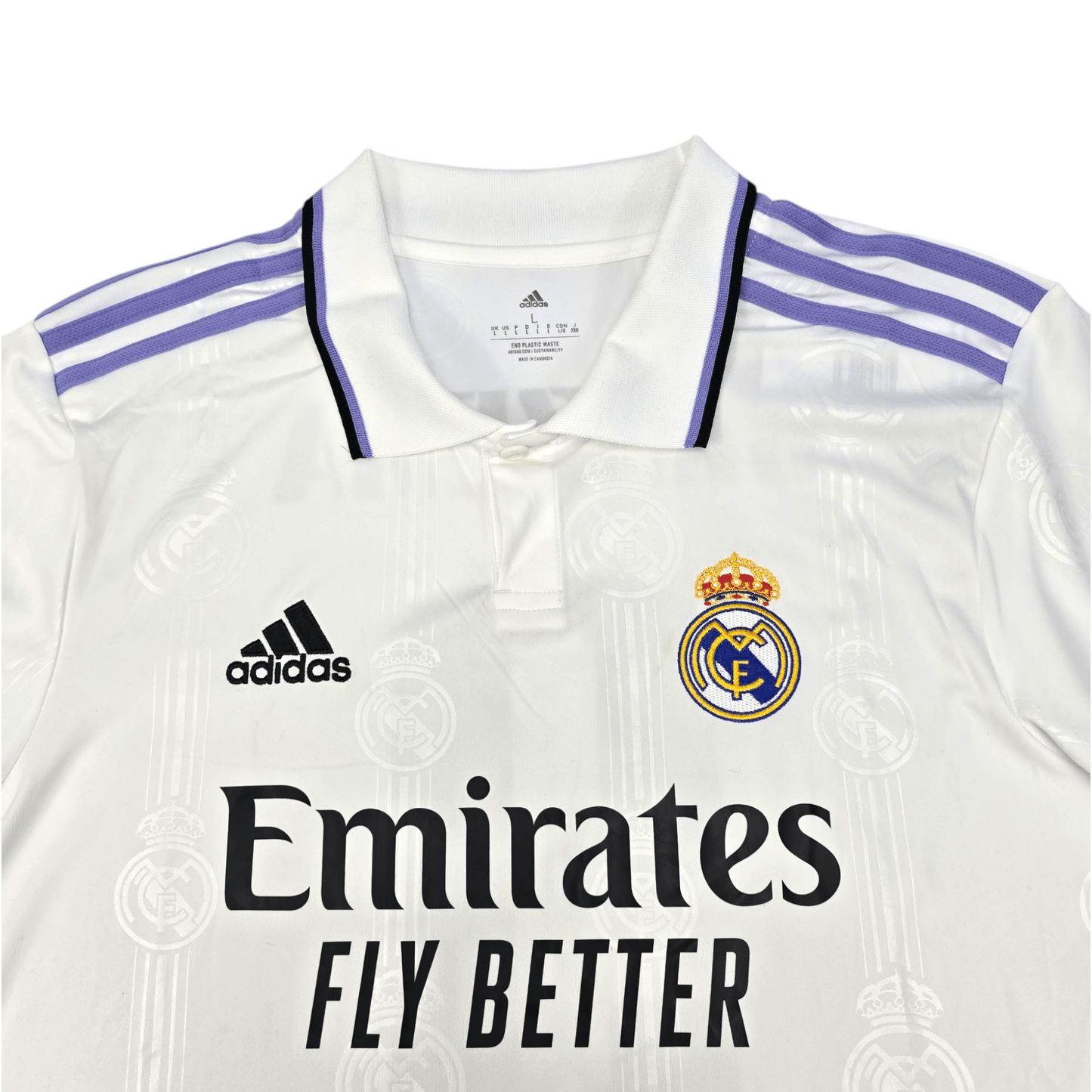 2022/23 Real Madrid Home Football Shirt (L) Adidas #9 Benzema (BNWTs)