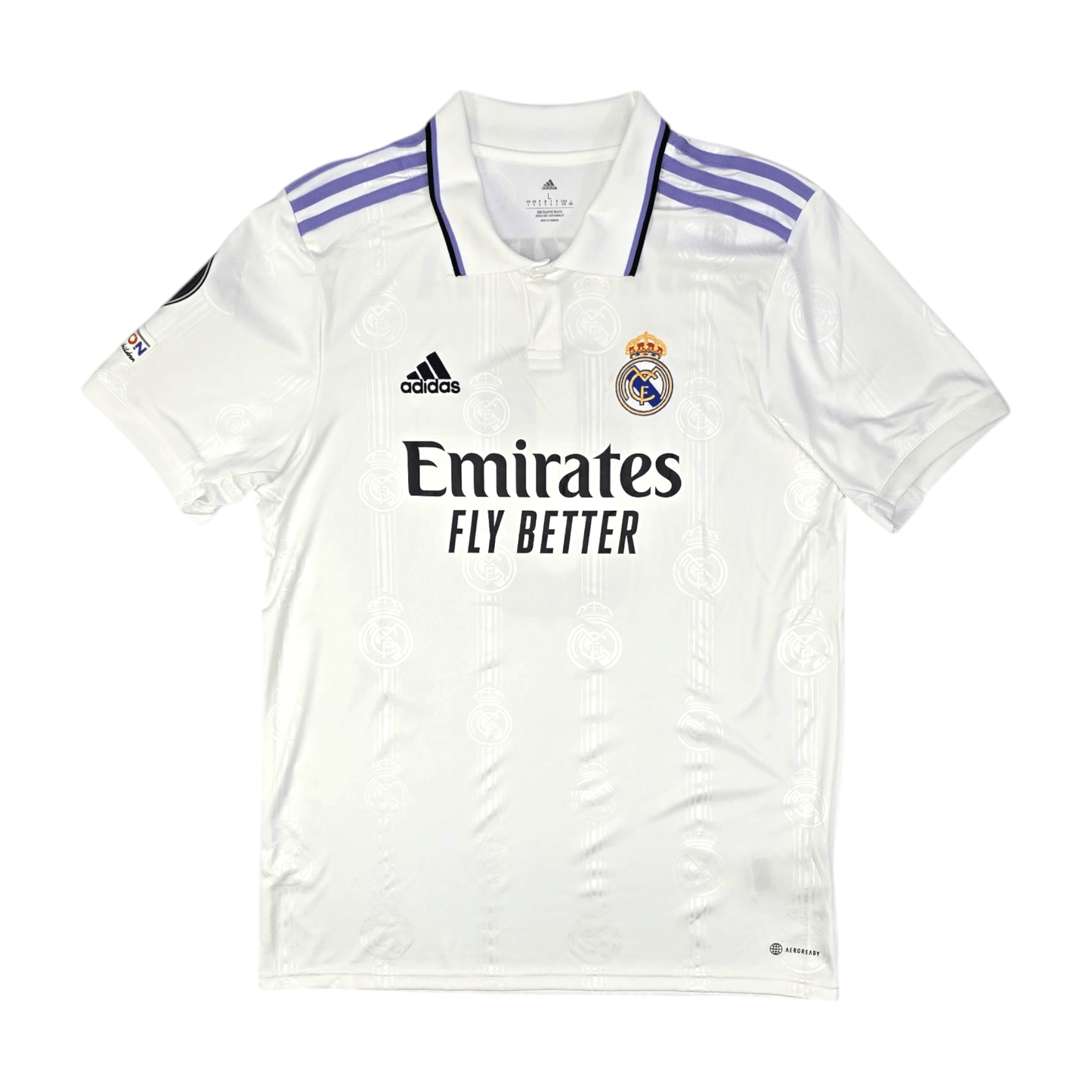 2022/23 Real Madrid Home Football Shirt (L) Adidas #9 Benzema (BNWTs)
