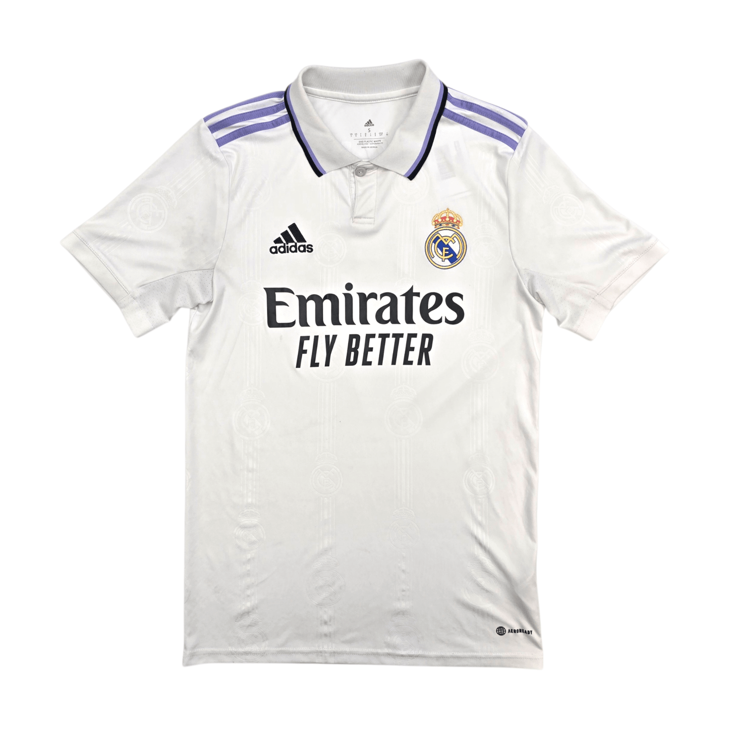 2022/23 Real Madrid Home Football Shirt (S) Adidas #7 Hazard